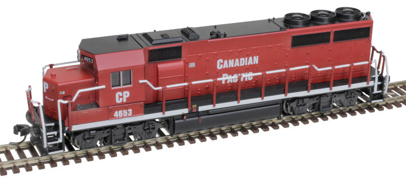 ATLAS 40004732 EMD GP40-2 - Canadian Pacific 4653 (red, white, Non-Standard Lettering) DCC & Sound Equipped N Scale