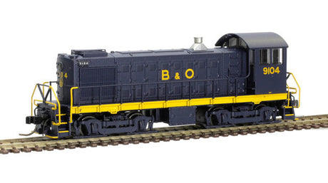 ATLAS 40005012 ALCO S-4 B&O Baltimore & Ohio 9104 (blue, yellow) DCC & Sound N Scale