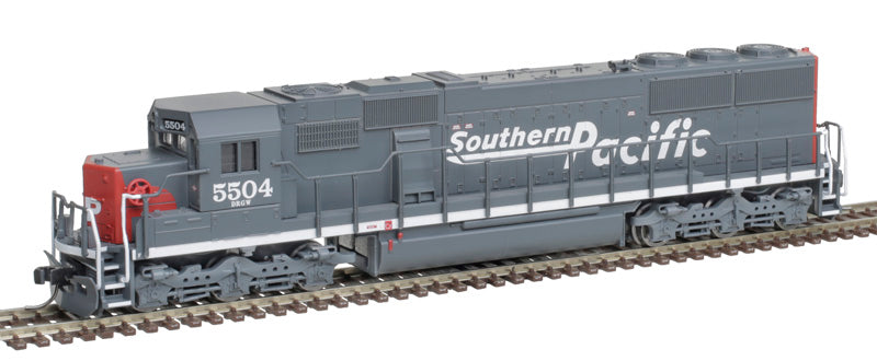 ATLAS 40005220 EMD SD50 SP Southern Pacific #5504 (gray, red) with Ditch Lights DCC & Sound N Scale