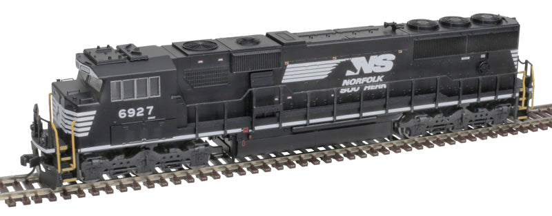 ATLAS 40005243 EMD SD60M NS Norfolk Southern #6938 (black, white, PTC Antenna Detail) with Ditch Lights DCC & Sound N Scale