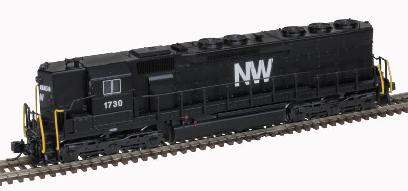 ATLAS 40005591 EMD SD45 Norfolk & Western #1730 (black, white, NW Logo) DCC & Sound N Scale