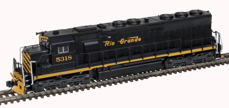 ATLAS 40005599 EMD SD45 Denver & Rio Grande Western #5331 (black, Aspen Gold, Small Flying Grande) DCC & Sound N Scale