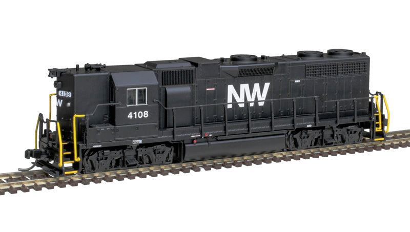 Atlas 40005636 EMD GP38 Norfolk & Western #4127 (black, white, NW Logo) DCC & Sound N Scale
