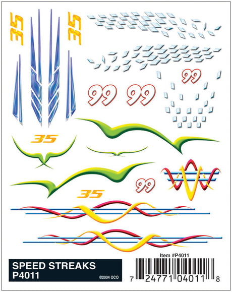 Image for 785-4011 PineCar Dcl Speed Streaks