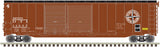 ATLAS 20004407 Postwar 50' Double-Door Boxcar - Detroit Toledo & Ironton #13651 (Boxcar Red, black, Compass Logo) HO Scale