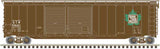 ATLAS 20004414 Postwar 50' Double-Door Boxcar - Grand Trunk Western #596388 (Boxcar Red, green; Maple Leaf Logo) HO Scale