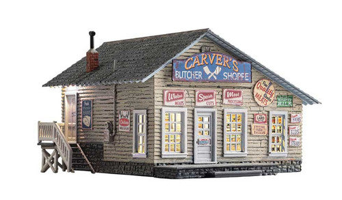 Woodland Scenics 4958 Carver's Butcher Shoppe - Built-&-Ready(R) Assembled N Scale