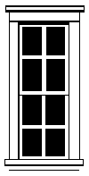 Image for 254-60 Wndw DH Tall 8-Pane 4/