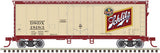 Atlas 20006336 40' Plug-Door Boxcar - Schlitz DSDX #18183 (tan, maroon, gold, white) HO Scale