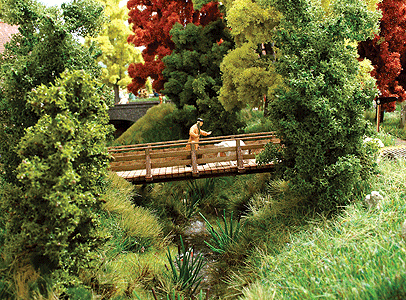 Image for 189-1497 Wooden Foot Bridge w/Abts