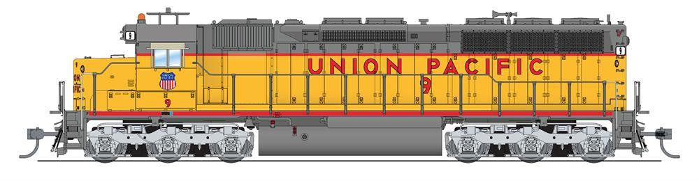 BLI 4295 EMD SD45, UP Union Pacific #9, Yellow & Gray