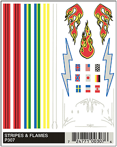 Image for 785-307 Dry trns stripes & flames