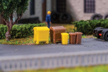 Image for 272-272926 Waste Bin Set, Brn & Yel