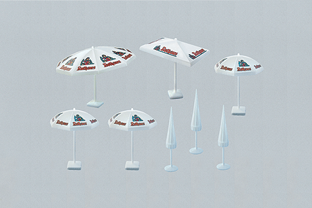Image for 272-180440 Parasols Assorted 8/