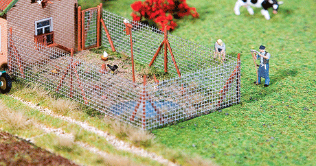 Image for 272-180414 Wire Mesh Fence w/Poles