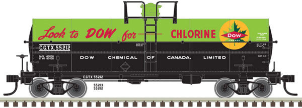 ATLAS {20005483} HO 11,000 Gallon Tank Car Dow Canada (CGTX) #55213 (Scale=HO) Part#150-20005483