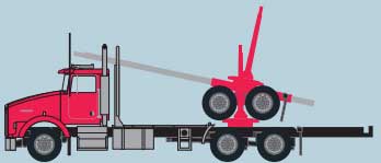 Image for 744-48083 Kenworth T800 Red/Blk