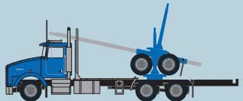 Image for 744-48084 Kenworth T800 Blu/Blk
