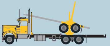 Image for 744-49085 KW W900 Log Truck Ylw/Blk