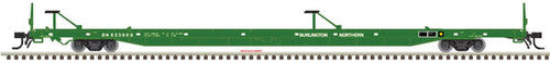 ATLAS 20005245 89' Flat Car [MID/END HITCHES] BN - Burlington Northern #635609 HO Scale