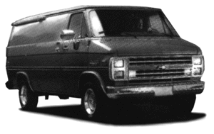 Image for 729-900461 Chevy cargo van wht