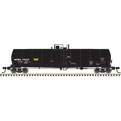 Atlas 50006962 ACF 23,500-Gallon Tank Car - Ready to Run - Master(R) -- Exxon Mobil MOBX #14210 (black, reporting marks only) N Scale