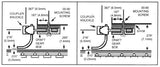 Fits SD40 - Medium Shank - Assembled (brown) 2 Pair  (1016-1-B) 2 Pair