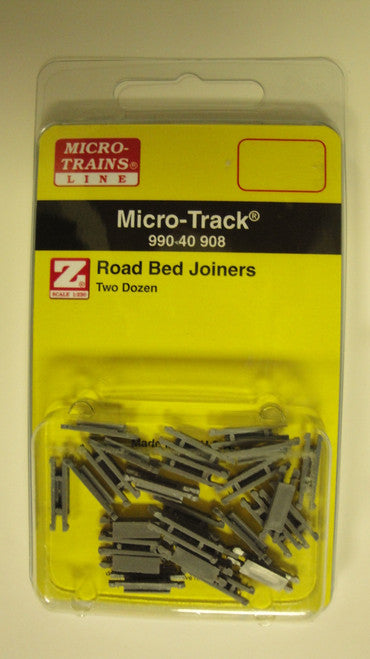 99040908 MICRO TRAINS / {99040908} Road Bed Joiners TWO DOZEN  (SCALE=Z)  YANKEEDABBLER  PART #  = 489-99040908
