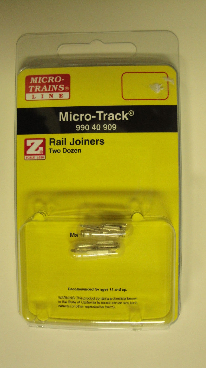 99040909 MICRO TRAINS / {99040909} RAIL JOINERS TWO DOZEN   (SCALE=Z)  YANKEEDABBLER  PART #  = 489-99040909