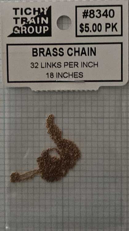 Image for 293-8340 Unctd Brass Chn 18"32Link