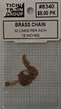 Image for 293-8340 Unctd Brass Chn 18"32Link