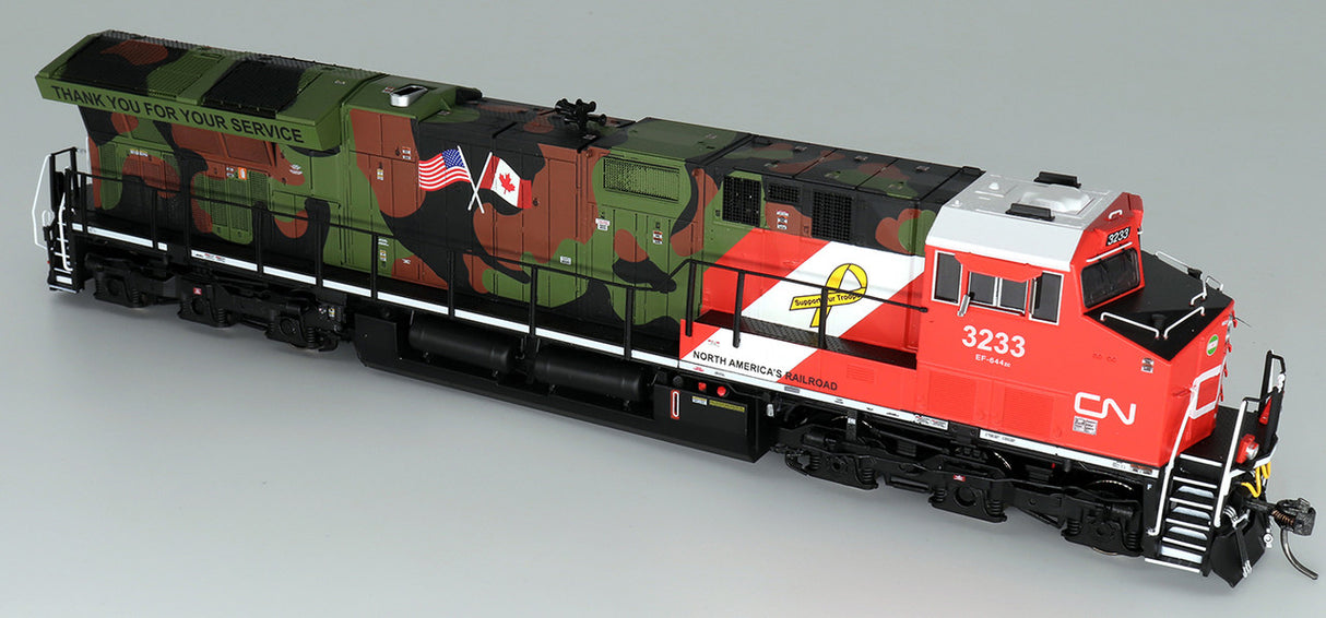 InterMountain 497109S GE ET44 "Tier 4 GEVO" Canadian National - Veterans Angled Exhaust #3233 HO Scale