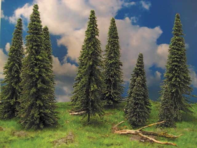 Image for 295-T10 Spruce Trees Sml 2-3" 15/