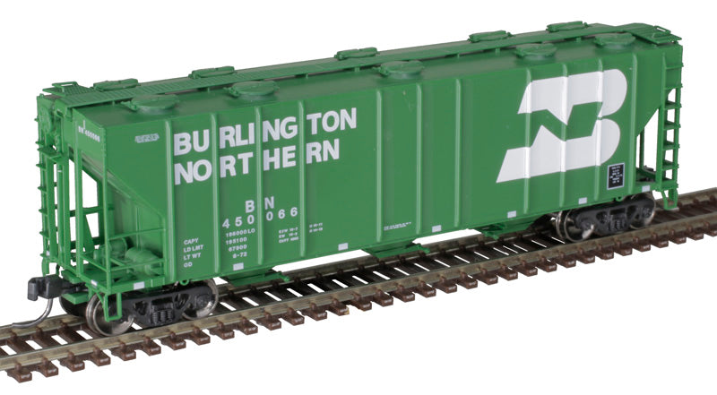 Atlas 50005731 PS4000 3 Bay Covered Hopper BN Burlington Northern #450017 N Scale