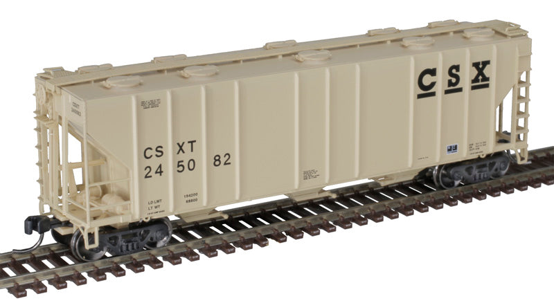 Atlas 50005737 PS4000 3 Bay Covered Hopper CSX - CSXT #245010 N Scale