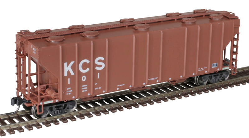 Atlas 50005742 PS4000 3 Bay Covered Hopper KCS Kansas City Southern #101 N Scale