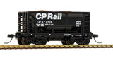 Atlas 50005751 70 Ton Ore Car CP - Canadian Pacific 377116 (black, white) N Scale