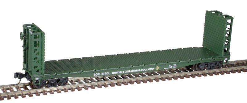 Atlas 50005786 GSI-GSC 48' Bulkhead Flatcar BCR British Colombia Rail #51701 N Scale