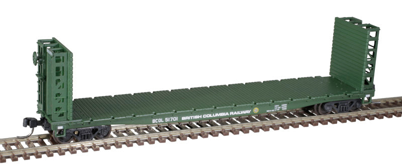 Atlas 50005788 GSI-GSC 48' Bulkhead Flatcar BCR British Colombia Rail #51738 N Scale