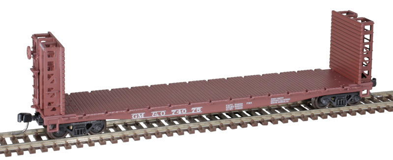 Atlas 50005798 GSI-GSC 48' Bulkhead Flatcar GM&O Gulf Mobile & Ohio #74052 N Scale