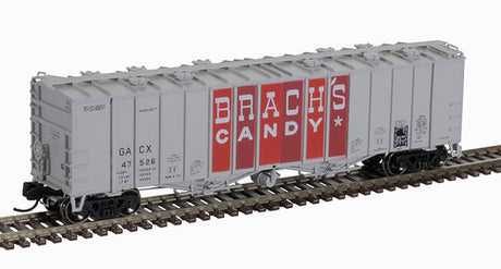 Atlas 50005810 Brach's Candy #47534 (gray, red, maroon) 4180 Airslide Covered Hopper N Scale