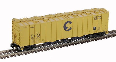 Atlas 50005814 Chessie System C&O #619160 (yellow, blue) 4180 Airslide Covered Hopper N Scale