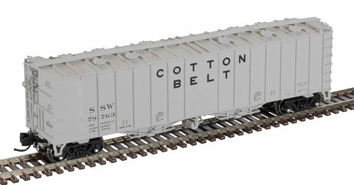 Atlas 50005815 Cotton Belt SSW #79738 (gray, black) 4180 Airslide Covered Hopper N Scale