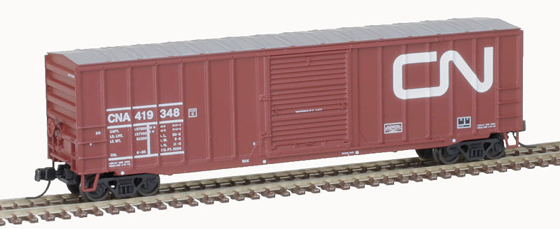 ATLAS 50005987 ACF 50'6" Boxcar Canadian National 419348 (Boxcar Red, white) N Scale
