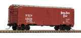 Atlas 50006103 1932 ARA 40' Steel Boxcar Nickel Plate Road #13187 (Boxcar Red, white, Silver) N Scale