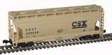 Atlas 50006115 ACF 3560 Center-Flow Covered Hopper - CSX 226828 (tan, Black) N Scale