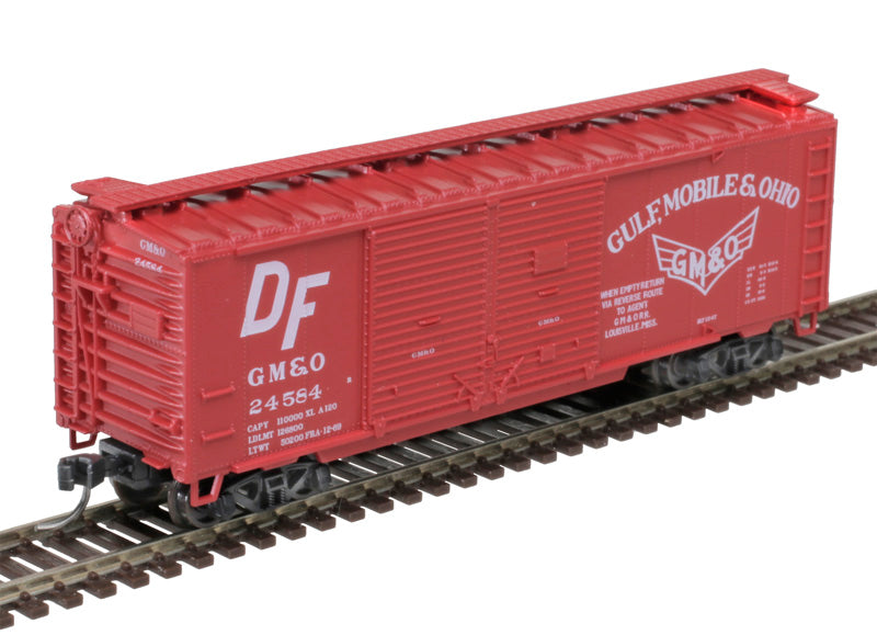 Atlas 50006196 40' Double Door Box Car - GM&O Gulf, Mobile & Ohio #24584 (red, white) N Scale