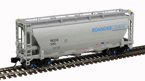 Atlas 50006210 Trinity 3230 Hopper RCCX - Roanoke Cement RCCX #137 (gray, black, blue) N Scale