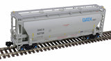 Atlas 50006222 Trinity 3230 Hopper General American GACX #62766 (gray, black, blue) N Scale