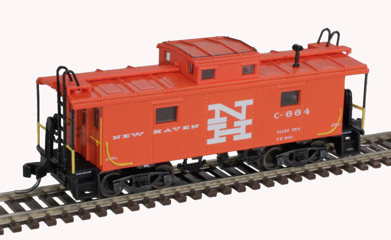 Atlas 50006320 NE-6 Caboose - New Haven #664 (red, white) N Scale